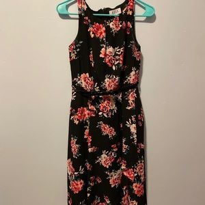 Floral Juniors Formal Dress